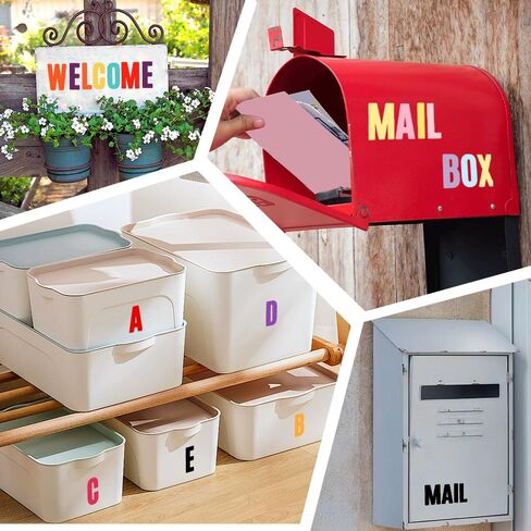 2 Inch Large Vinyl Letter Stickers, 20 Sheets 1000 PCS Self-Adhesive Multicolor Alphabet Stickers for Water Bottles, Mailbox, Craft, Scrapbooking, Decor in Saudi Arabia