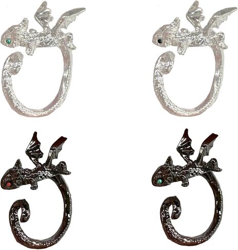 4pcs Knitting Crochet Loop Ring for Fingers Metal Open Yarn Guide Crochet Rings in Kuwait