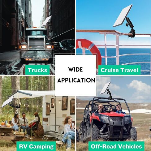 Starlink Mini Mount, Starlink Mini Rv Ladder Mount/Roof Rack Mount, Adjustable Angle/Height Clamp with Adapter,11'' Magic Arm for Pickup Truck with Bracket, Cruise Ship,Roof,Camping Travel etc in Saudi Arabia