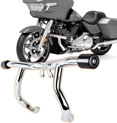 Engine Guard Flat-Out Bar for Harley-Davidson Touring Street Glide Road Glide Road King Electra/Ultra Models (2014-2024) in Saudi Arabia