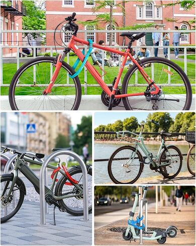 Sportneer Bike Lock: 5 Digit Combination High Security Anti Theft Bike Chain Lock - 3.2/3.6/4ft Heavy Duty Keyless Bicycle Lock for Bike, Motorcycle, Scooter, Door & Gate - 4/6mm Thick, Easy to Use in Saudi Arabia