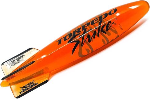 DartFin 11.25" Pro Size Ultra Premium Underwater Pool Torpedo Rocket Glides Up to 40 Feet Like Underwater Football for Underwater Passing Games (Translucent Yellow) in Kuwait