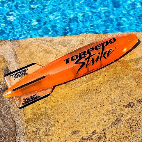 DartFin 11.25" Pro Size Ultra Premium Underwater Pool Torpedo Rocket Glides Up to 40 Feet Like Underwater Football for Underwater Passing Games (Translucent Yellow) in Kuwait