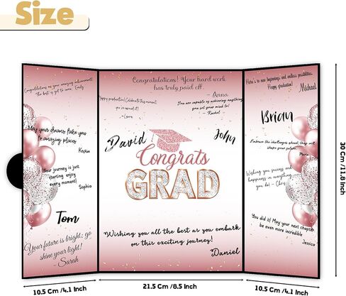 ديكورات التخرج 2025 دفتر الضيوف ، فئة زخارف الحفلات في عام 2025 ، موضوع الأسود والذهبي in Kuwait