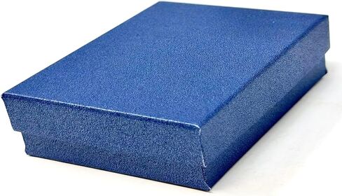 6 Pack Cotton Filled Pear Blue Color Paper Cardboard Jewelry Sets, Necklaces, Bracelets, Watches. Bangles Gift Packaging, and Retail Display Boxes Size 7 1/8" x 5 1/8" x 1 1/8" Inch in Saudi Arabia