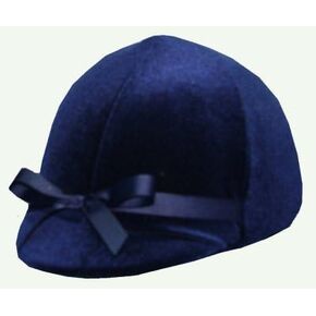 Equestrian Riding Helmet Cover - Navy Velvet