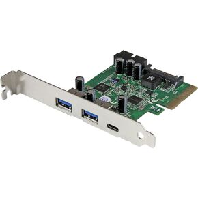 StarTech.com USB 3.1 PCIE Card - 5 Port - 1x USB-C - 2x USB-A - 1x 2 Port IDC - Internal USB Header Expansion - USB C PCIe Card (PEXUSB312EIC)