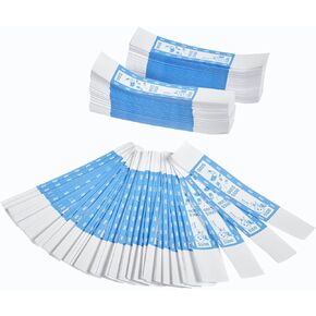 MOOLAH Self-Sealing Currency Bands, Blue, $100, Pack of 1000 (729200100)