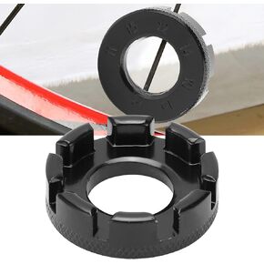 Wheel Spoke Wrench, High Reliability Bike Spoke Wrench Bicycle Spokes Bicycle Tool for Work for Bicycle (Black)