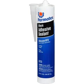 Permatex 81173-12PK Black Silicone Adhesive Sealant, 12.9 oz. (Pack of 12)