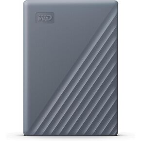 WD 2TB My Passport Portable Hard Drive, Works with USB-C and USB-A, Windows PC, Mac, Chromebook, Gaming Consoles, and Mobile Devices, Backup Software and Password Protection - WDBRMD0020BGY-WESN