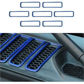 CheroCar for Jeep JL Hood Vents Cover Trim Hood Air Outlets Decorative Cover Exterior Accessories for Jeep Wrangler JL & Jeep Gladiator JT 2018-2022 (Purple)
