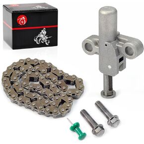 Cam Timing Chain 60L & Tensioner For Honda Rancher 420 2007-2020 Foreman 500 TRX500 FE/FA/FM/FPE/FPM 2012-2019 TRX520 SXS 500 520 14540-HN5-671 14401-HP5-601