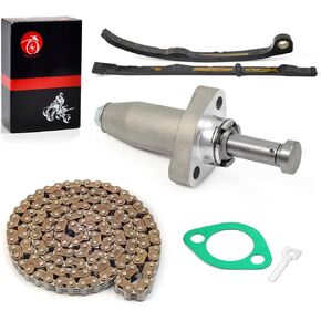 Cam Timing Chain & Tensioner Lifter & Guides Compatible with Polaris Predator 500 Outlaw 500 2005 2006 2007 3089599 3089600 3088021 3088022 3088017