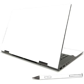 MightySkins Glossy Glitter Skin Compatible with HP Envy x360 15" (2021) - Solid Baby Blue | Protective, Durable High-Gloss Glitter Finish | Easy to Apply, Remove, and Change Styles | Made in The USA