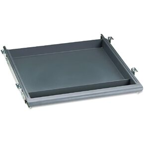 Iceberg iGear Aspira Desk Utility Drawer, Work Office Supplies, Commercial Grade, Charcoal, 14" W x 14.5" D x 1.5" H