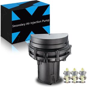 Upgraded 11727553056 Secondary Air Injection Pump Smog Pump fit For:-BMW 323Ci 323is 323i 325i 325Ci 325xi 328Ci 328i 328is 330xi 330i 2.5L 3.0L L6 Gas 1999-2006, 11721435364 (1 PC)