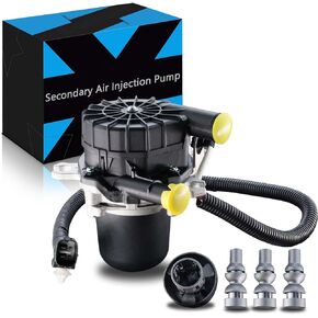 Upgraded 17610-0W020 Secondary Air Injection Pump Smog Pump fit For:-Toyota Tacoma A/T M/T 4.0L 2011 2012 2013 2014 2015 11 12 13 14 15, 17600-0P040 176100W020 176000P040 (1PC)
