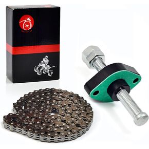 Cam Timing Chain & CNC Manual Tensioner For Yamaha YFZ450 YFZ 450 2004-2013 5TA-12210-10-00 94591-57118-00