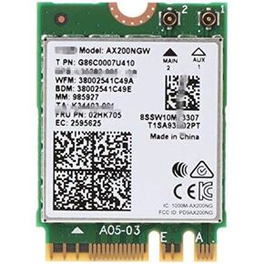 AX200NGW AX WiFi Gig+ Internal Wireless Adapter Wi-Fi 6 11AX WiFi Module MU-MIMO Dual Band Bluetooth WiFi Card for Mini Desktop Kit Laptop with M.2 Key A/E
