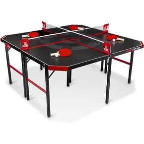 EastPoint Sports Hyper Pong 4-Way Table Tennis - Four Square Ping Pong Mashup Fun for The Whole Family
