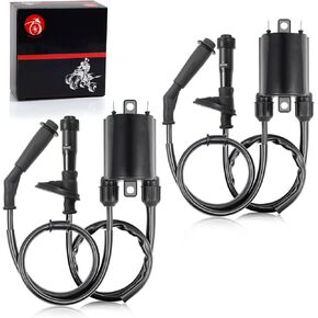 MOTO1988 2set of Ignition Coil & Spark Plug Cap For Honda Shadow VLX 600 VT600 1988-2007