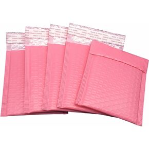 3.5x5 Inch Pink Poly Bubble Mailers Small Padded Envelopes Self-Sealing Shipping Bags 50 Pack
