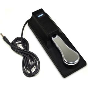 HQRP Sustain Pedal compatible with Yamaha DGX-230 / DGX-530 / DGX-640 / EZ-220; Piaggero NP11 / NP31 / PV60 / NPV80; PSR-E343 / PSR-E443 Keyboards