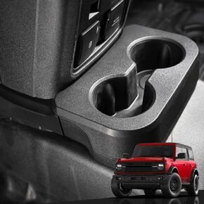 حامل أكواب خلفي مزدوج قابل للإزالة من Mabett لسيارة Ford Bronco 2021 2022 2023 2024 2/4 ملحقات باب برونكو (ليس لرياضة برونكو)