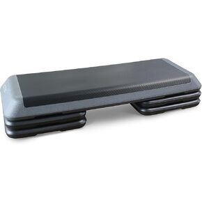Cap Adjustable Aerobic Step Platform Exercise Step, Gray