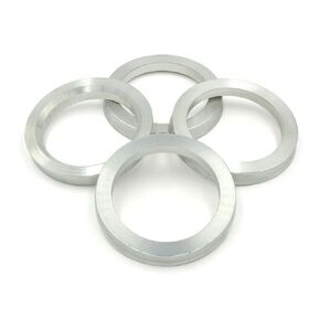 73.1mm OD to 56.1mm ID Hub Centric Rings, Silver Aluminum Hubcentric Rings for Many Honda Civic/Subaru WRX STI Outback/Mini Cooper, Pack of 4