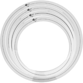 Vaguelly 4pcs Drum Mufflers Dampening Rings Drum Damper Silencer Replacement DIY Percussion Parts 12/13/14/16