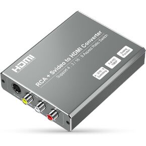 Male Component to HDMI Converter for DVD/STB/VHS with Female Component to Display on HDTVs(Not for 240P PS1 Games), 1080P YPbPr to HDMI Converter Adapter