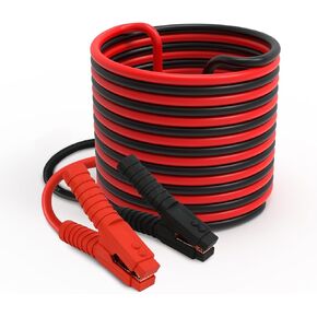 كابلات توصيل معززة شديدة التحمل من ZESUPER، كابلات سيارات 3000AMP 1 Guage 20Ft، خط بدء الطوارئ لشاحنة السيارة مع حقيبة حمل (3000AMP)