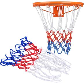 Basketball Net Replacement, Professional Heavy Duty Basketball Hoop Net All Weather Anti Whip for Indoor or Outdoor Rims