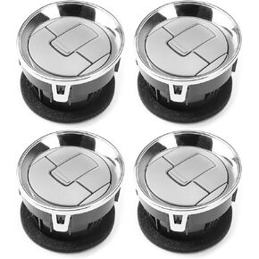 FEXON Front Interior Dashboard Louvres Chrome AC Heater Air Vent Compatible with 2009-2014 Ford F150 F-150 Lobo 9L3Z-19893-CA, 4PCS