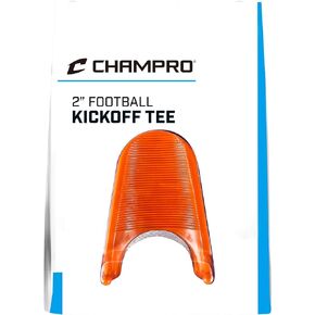 CHAMPRO 2" Heavy-Duty Rubber Kickoff Football Tee, Orange, Retail Package
