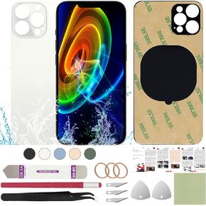 Back Replacement Glass Cover Compatible with iPhone 13 Pro Max 6.7" + Professional Tools (Alpine Green)