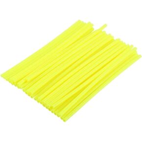 72Pcs Spoke Skins - Motocross Wheel Covers, Dirt Bikes - 10 Colors ( Color : Bright Yellow ) Spoke Skin Covers Flow Yellow Neon Yellow Spoke Covers