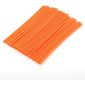 72Pcs Spoke Skins - Motocross Wheel Covers, Dirt Bikes - 10 Colors (Color : Orange) Automotive Exterior Accessories Bike Spoke Decorations