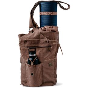 حقيبة بساط اليوغا للنساء والرجال | حقيبة يوجا كبيرة من القماش وحامل يناسب جميع أغراضك | حقيبة ظهر لليوجا، حامل بساط اليوجا، هدية يوجا للنساء in Kuwait