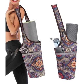 Yoga Mat Bag Adjustable Strap Large Size Pocket and Zipper Pocket Fit Most Size Mats in Kuwait