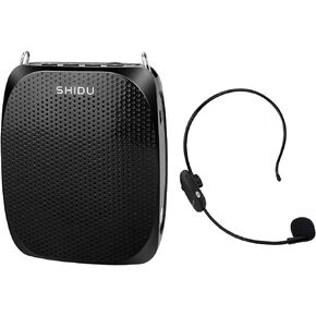Voice Amplifier Teacher with UHF Wireless Microphone Headset,Rechargeable voice amplifier Portable microphone for Teaching,Meeting,Training,Conferences,Lecturers,Fitness,Yoga Tour Guide Outdoor