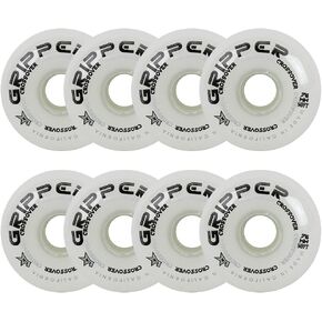 Labeda Roller Hockey Wheels Gripper Crossover Set of 8 - Choose Color/Size