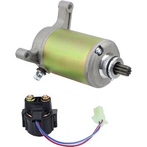 Hity Motor Starter & Relay Solenoid for Yamaha Warrior 350 YFM350 1987-2004 Moto-4 350 YFM350 1987-1995 Kodiak 400 YFM400 1993-1998 Terra PRO 350 YFP350U 1988 Big Bear 350 YFM350U 2X4 1996-1999 ATV