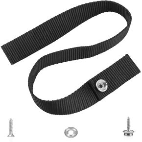 Pontoon Boat Ladder Strap, Pontoon Boat Accessories with Snap and Screw Stud Boat Ladder Strap 18 Inch 4500 LB Breaking Strength Fit for Pontoon Boat Ladder,RV Door Strap,Camper Door Strap