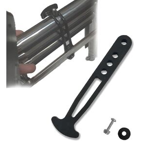 Boat Yacht Sport Jet Boarding Swim Telescoping Ladder Strap, Marine Secure Retaining 4 Adjustable Mounting Holes for 2 Step 4 Step Ladder(L)