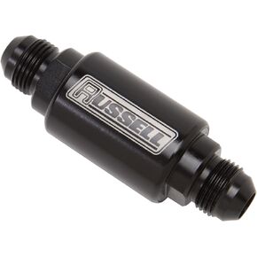 Edelbrock 650133 Male #6 3" Length Fuel Filter Black