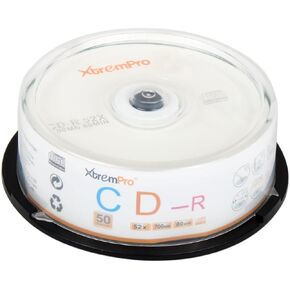 CD-R 52X 700MB 80Min CD 50 Pack Blank Discs in Spindle (11038)