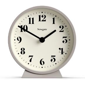 NEWGATE® Theatre Mantel Clock - Silent Sweep 'No Tick' Mantel Clock - Small Clock - Clocks for Living Room - Office Clock - Desk Clock - Mantel Clocks - Minimalist Dial (Asparagus Green)
